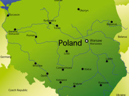 Landkarte von Polen
