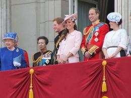 Britische Königsfamilie mit Herzogin Kate